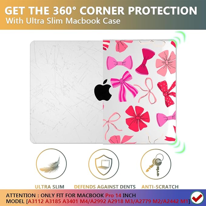CISSOOK Compatible with MacBook Pro 14 inch 2024 2023 2022 2021 Release M4 M3 - Image 5