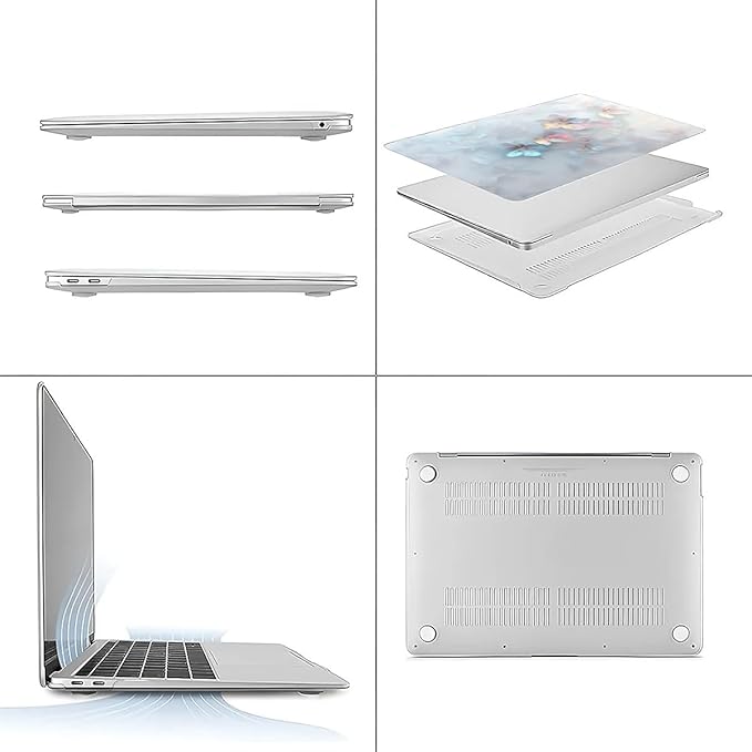 Compatible with MacBook Air 13.3 13.6 Inch Case 2022 2021 2020 2019 Plastic - Image 3