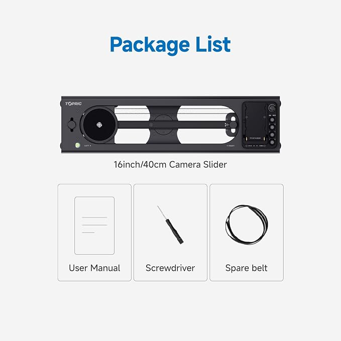 Accsoon Toprig 16inch/40cm Camera Slider Motorized, Button&APP Control - Image 9
