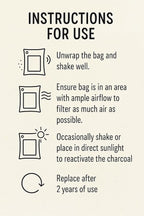 1000g Large Bamboo Charcoal Air Purifier Bag - Image 6