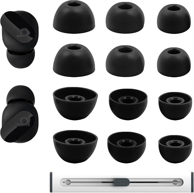 Replacement Silicone Ear Tips for Beats Fit Pro/Studio Buds/Studio Buds+ by Niukeke