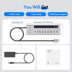 TobenONE Powered USB C Hub, 11-in-1 10Gbps USB C Splitter - Image 9