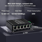 Mini 5-Port Gigabit Ethernet Switch -Industrial Grade Unmanaged Network Switch - Image 2