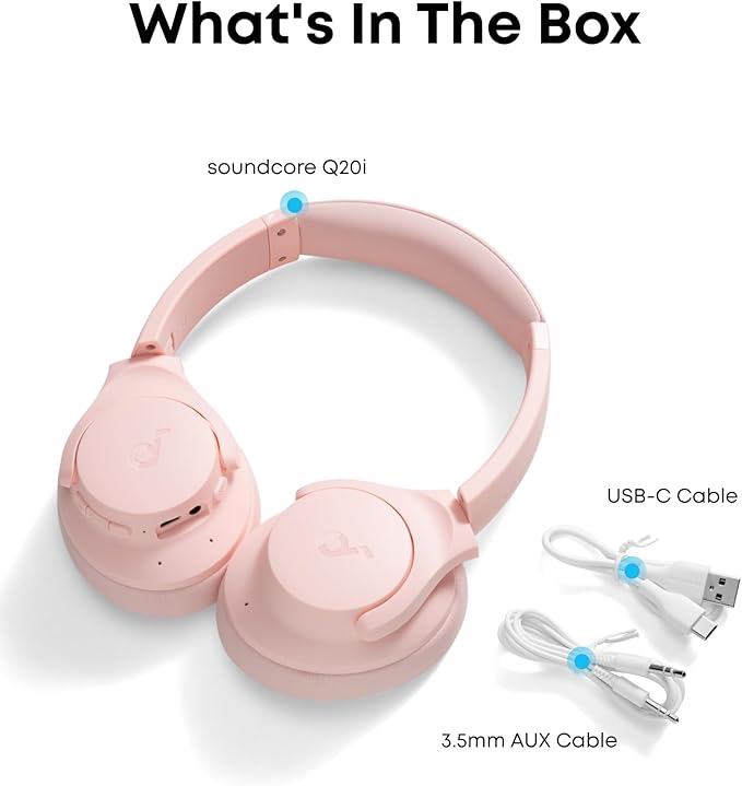 Soundcore by Anker Q20i Hybrid Active Noise Cancelling Headphones, Wireless - Image 8