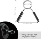 AccEncyc Spring Clip Collars 1 Inch Olympic Barbell Clamps Dumbbell Clips - Image 2
