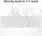 Allinside White Keyboard Cover for 2024 Mac Magic Keyboard - Image 6