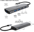 USB C Docking Station Dual Monitor, 7-in-1 Laptop Dock - Image 2