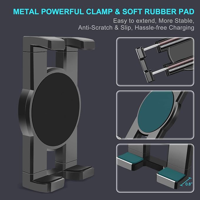 Cup Holder Car Tablet Mount, 360° Adjustable 2-Arm Stand Holder - Image 5