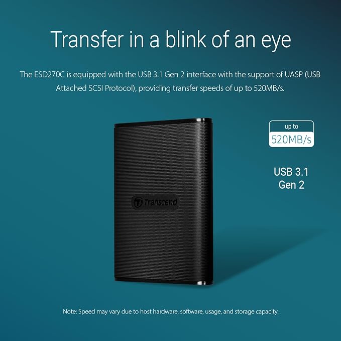 Transcend 250GB External SSD for iPhone/iPad/Mac/Windows/Android, - Image 4