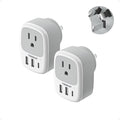 2 Pack New Zealand Power Adapter, TESSAN US to Australia Plug Adapter by TESSAN
