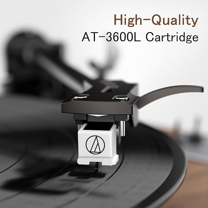 1 by ONE All-in-One Vinyl Record Player, HiFi Turntable Built-in Speakers - Image 6