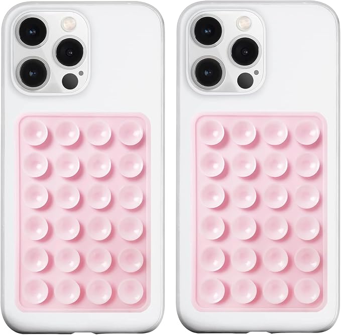 2 Pack Silicone Suction Phone Case Mount, Silicon Adhesive Phone Grip by LvShuLiangPin