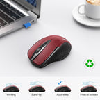 TECKNET Wireless Mouse Silent 4800 DPI Computer USB A & Bluetooth Mouse 6 - Image 8