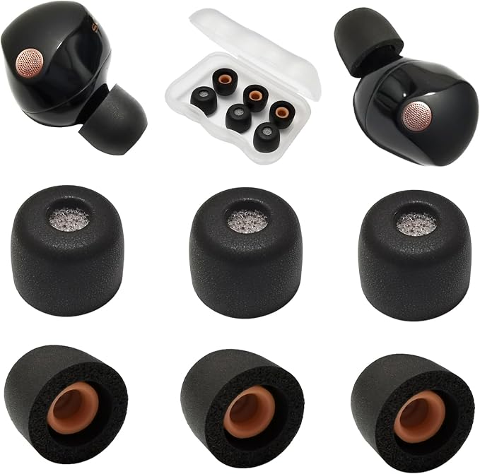 Memory Foam Earbuds Tips for Sony WF-1000XM5 Eartips for WF-1000XM5 WF-1000XM4 by Mijusun
