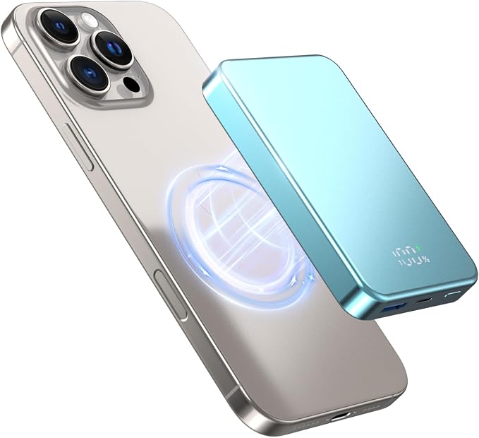 for Magsafe Portable Charger, Aluminum Alloy Small 10000mAh 20W PD Magnetic by Unknown