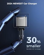 4 in 1 Retractable Car Charger, SUPERONE Smaller Fast Car Phone Charger 69W - Image 4