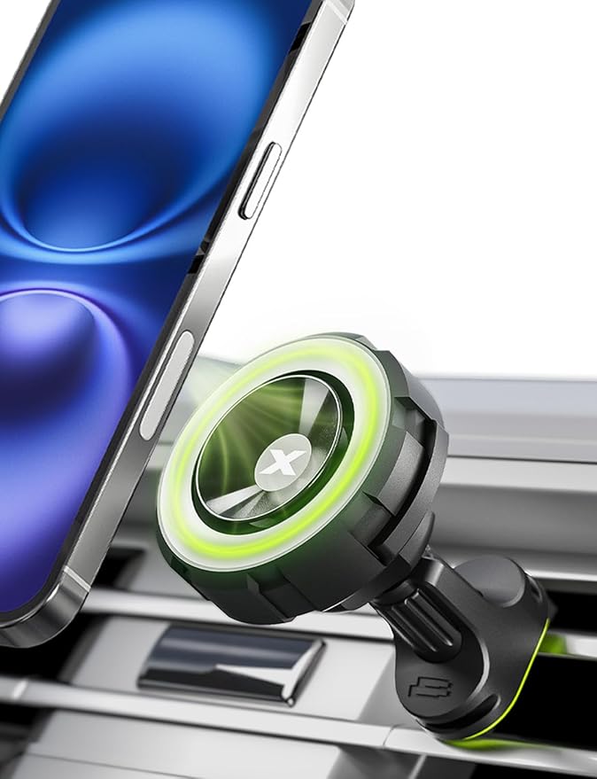 Bracketron Magnetic Car Mount for Cell Phone, MagAlign Max Car Vent Phone by Bracketron