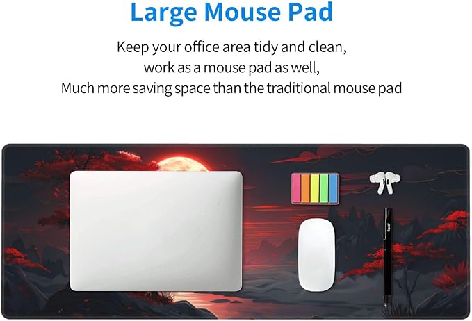 Extended Gaming Mouse Pad, Large Desk Mat XL Anime Mouse Pad Waterproof - Image 6