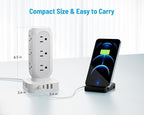 Tower Surge Protector Power Strip, 10FT Extension Cord - Image 5