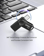 128GB 2-Pack USB C Flash Drive, Dual Drive USB 3.0 and Type C Thumb Drive Up to - Image 4