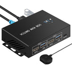 KVM Switch hdmi 1 Monitors 2 Computers 4K@60Hz, usb3.0 Devices Keyboard Mouse by newiedkvm