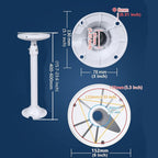 WiTi Extendable Pole Mount for Security Surveillance Cameras, Ceiling Mount - Image 4