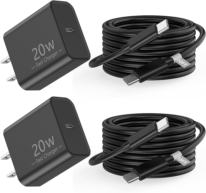 Matsusho iPhone 16 15 Charger Fast Charging 10 FT, 2 Pack 20W USB C Wall Charger by MatsushoUSBCCharger
