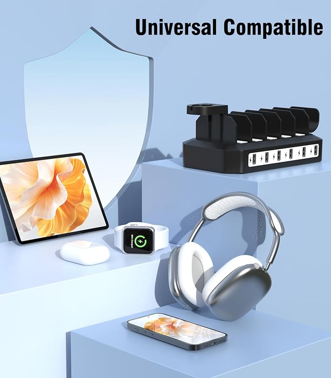 6 IN 1 Fast Charging Station for Multiple Device【Durable & Safe Charging】6 - Image 6