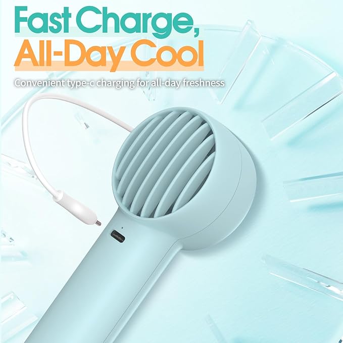 Mini Portable Fan, USB Personal Handheld Fan - Image 7