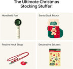 JISULIFE Portable Handheld Fan, 4000mAh Mini Rechargeable Fan, 5 Speeds & Up to - Image 2