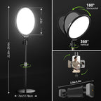 Aureday 10.5” Dimmable Desktop Ring Light - Image 7