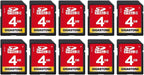 GIGASTONE 4GB SD Card 10-Pack SDHC Class 4 Memory Card by Gigastone