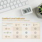 DOOMAY Mini Hygrometer Indoor Thermometer, Digital Humidity Gauge - Image 4