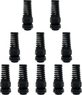 LeMotech 10Pcs NPT 1/4" IP68 Waterproof Cable Gland Flex Spiral Strain Relief by LeMotech