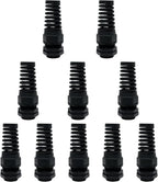 LeMotech 10Pcs NPT 1/4" IP68 Waterproof Cable Gland Flex Spiral Strain Relief by LeMotech