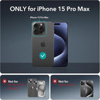 Compatible with iPhone 15 Pro Max Wallet Phone Case-PU Leather Magnetic Flip - Image 2