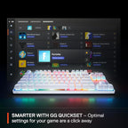 SteelSeries Apex Pro TKL Gen 3 White OmniPoint 3.0 Switches — Adjustable - Image 4