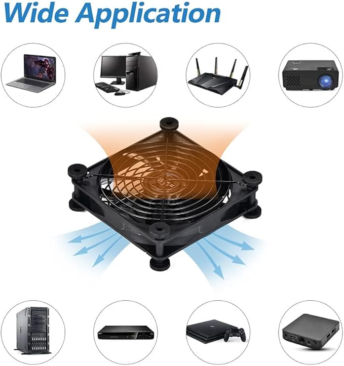 Quiet 140mm USB Fan, 5V USB Portable Cooling Fan - Image 7