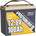 Power Queen 12V 100Ah MINI LiFePO4 Lithium Battery, Deep Cycle Battery by PowerQueen