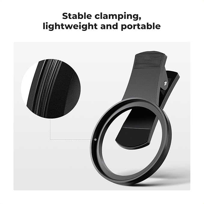 K&F Concept 52mm Clip-on CPL Phone Camera Lens Filter Kit, Circular Polarizer - Image 2