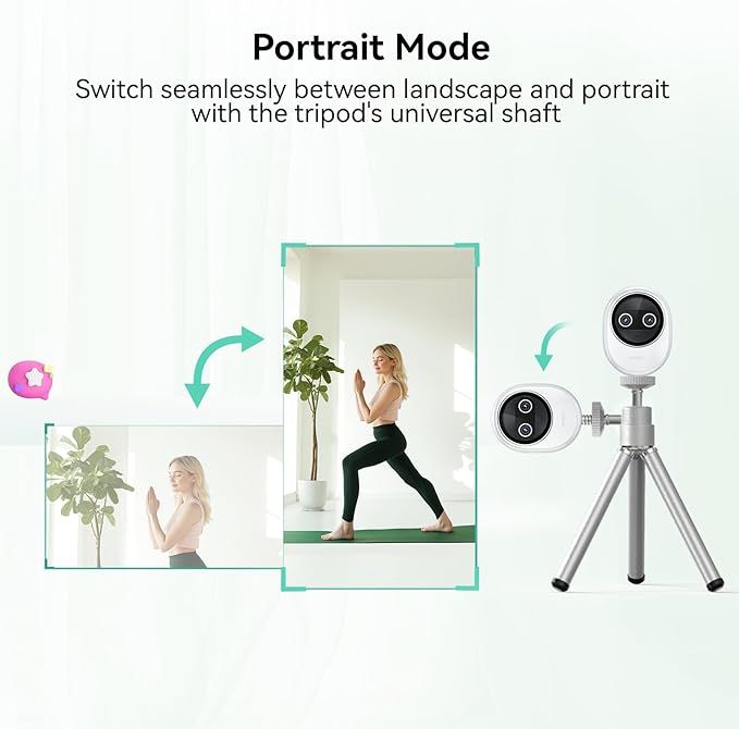 EMEET Piko+ Webcam 4K, World's 1st Dual-Camera AI-Powered 4K Webcam, 1/2.55'' - Image 8