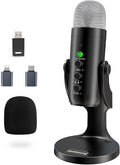 ZealSound Wireless Microphone for PC, Noise Cancellation Podcast Mic by zealsound