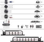 311Pcs Cable Management Organizer Kit 4 Cable Sleeve Split, 53Cable Clips - Image 4