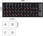2PCS Russian Keyboard Stickers, Russian-English Keyboard Letters Replacement - Image 6