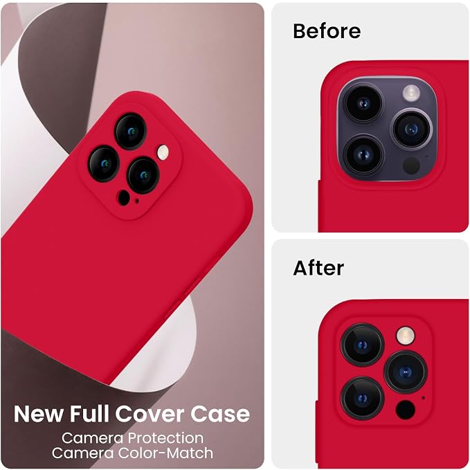 FireNova for iPhone 14 Pro Case, Silicone Upgraded Phone Case with, Soft - Image 3