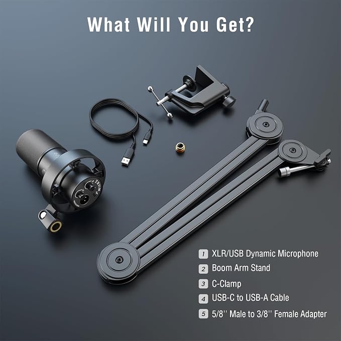 FIFINE Dynamic Podcast Microphone Set - Image 8
