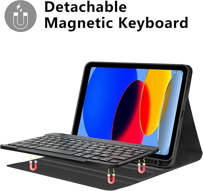 Keyboard Case Compatible for iPad 11th Generation and 10th 10.9 inch, Wireless - Image 6