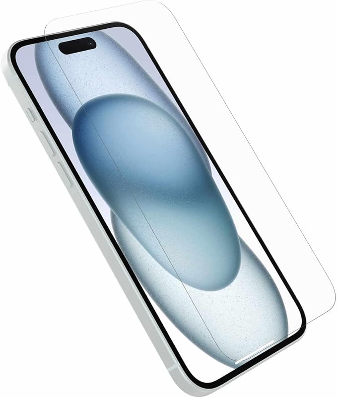 OtterBox iPhone 15 Glass Screen Protector, Flawless Touch Response, Fingerprint by OtterBox