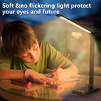 White crown LED Desk Lamp Dimmable Table Lamp Reading Lamp - Image 6