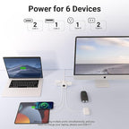 MINIX 67W USB C Charger with 3 Outlets, Gan 3-Port Compact Cube Fast Power - Image 3